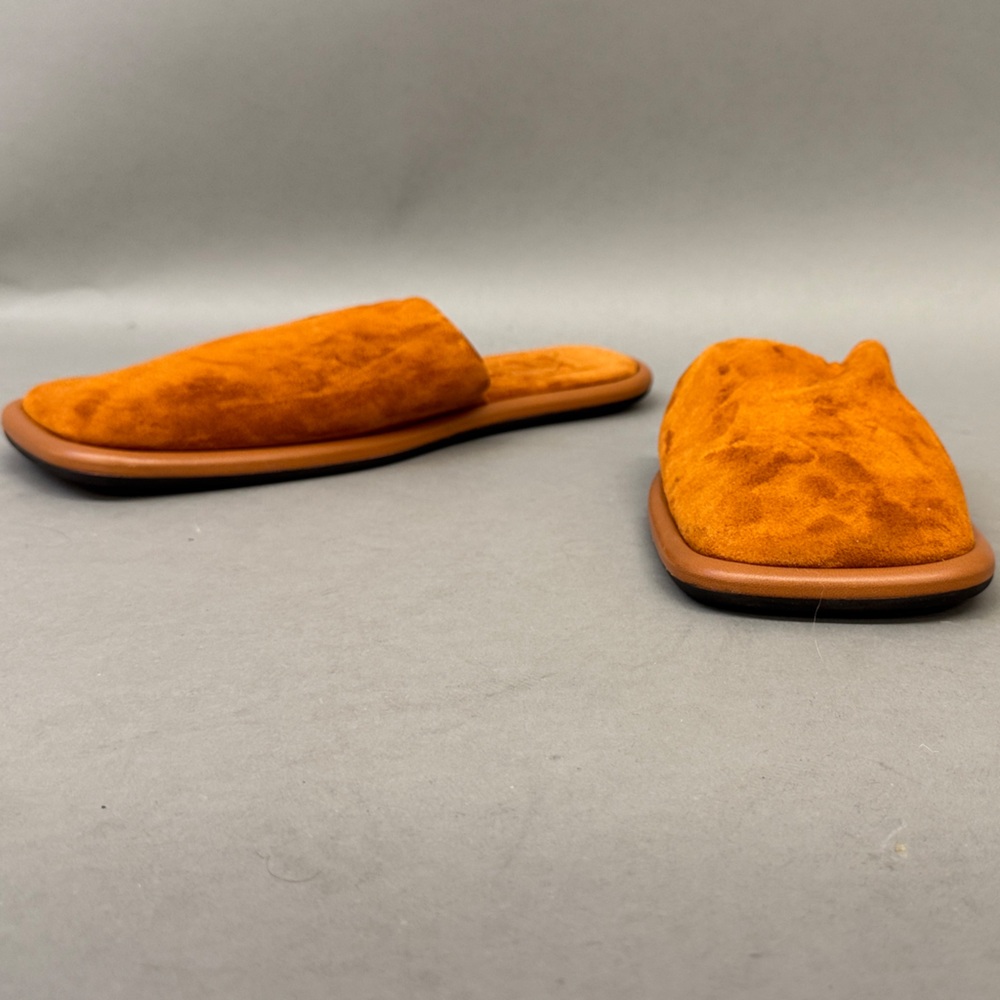 KHAITE Women's Tan Suede Slide Sandals - Picture 3 of 3